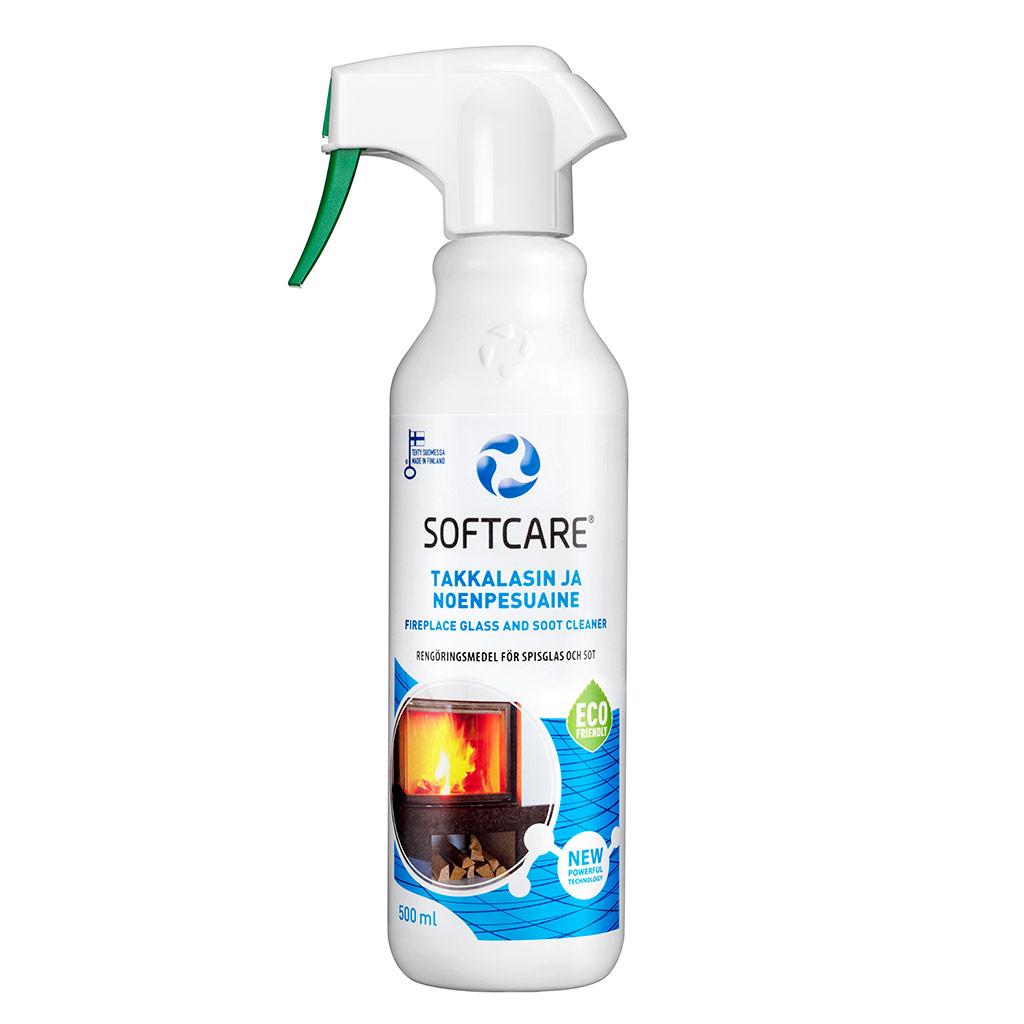Softcare Fireplace glass and Soot Cleaner 500 ml – Softcare